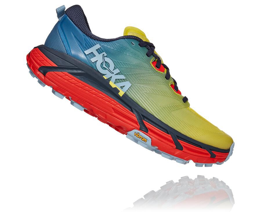 Hoka One One Trainers Mens Blue - Mafate Speed 3 - 96573CLRY